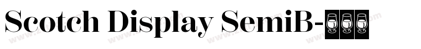 Scotch Display SemiB字体转换